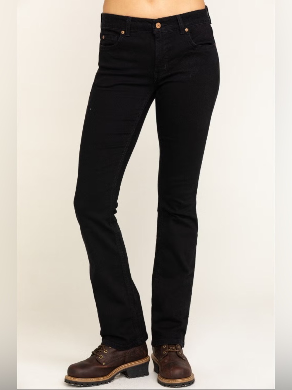 Dickies Women's Perfect Shape Bootcut Stretch Midrise Jeans Black Size 12/32